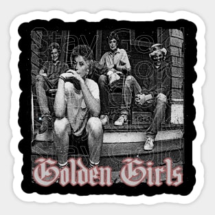 black golden girls Sticker